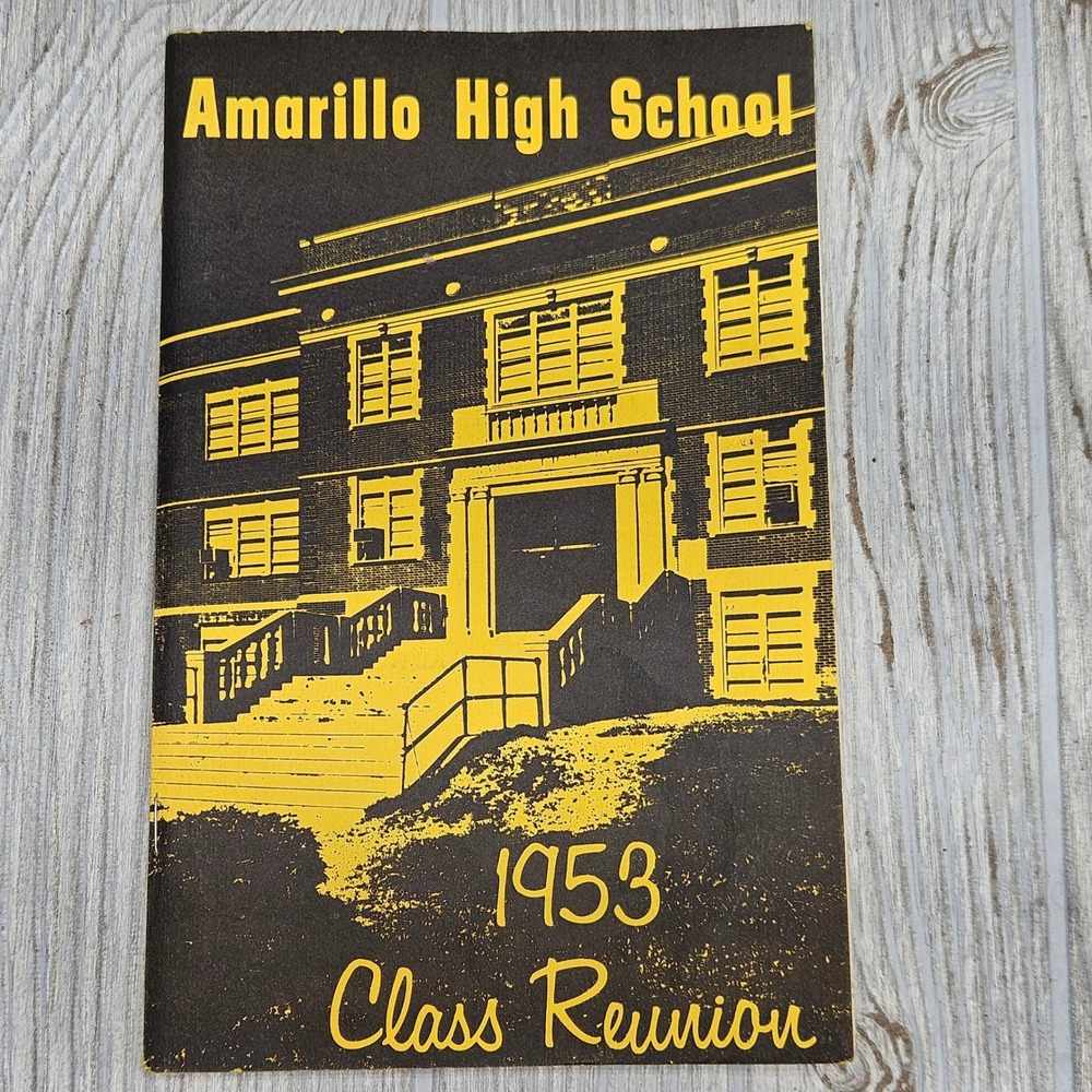 1953 Amarillo High School 25th Class Reunion Program 1978 Texas Directory